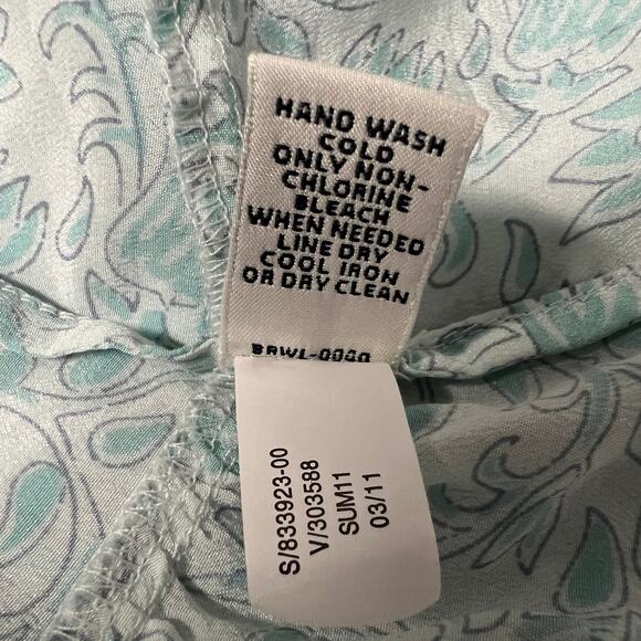 Banana Republic Silk Floral Top Womens XS Lightweight Quiet Luxury Boho Romantic - Picture 7 of 7